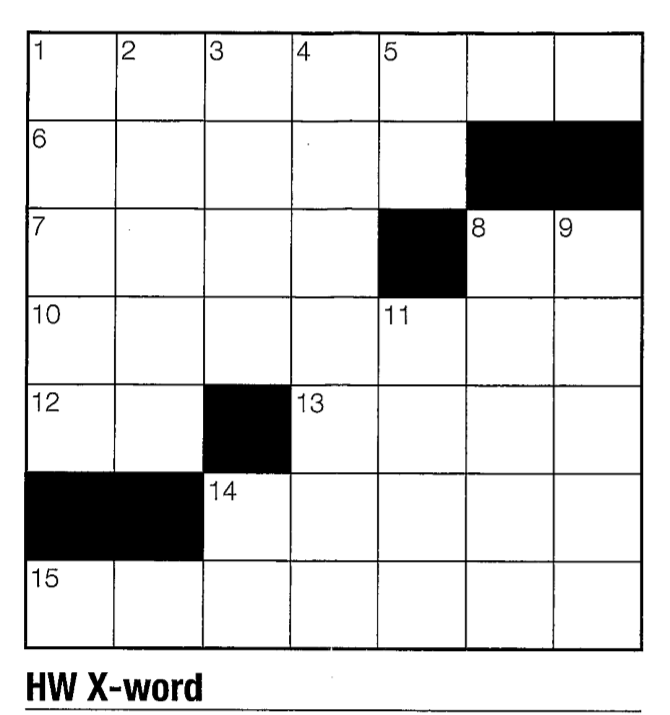 Crossword #1