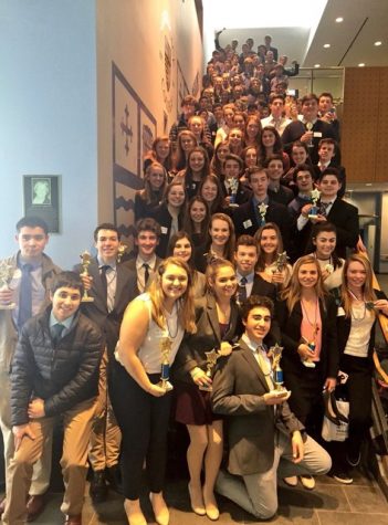 DECA members at the 2017 District competition.