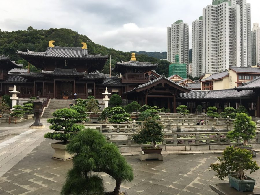 A Buddhist temple in Hong Kong
