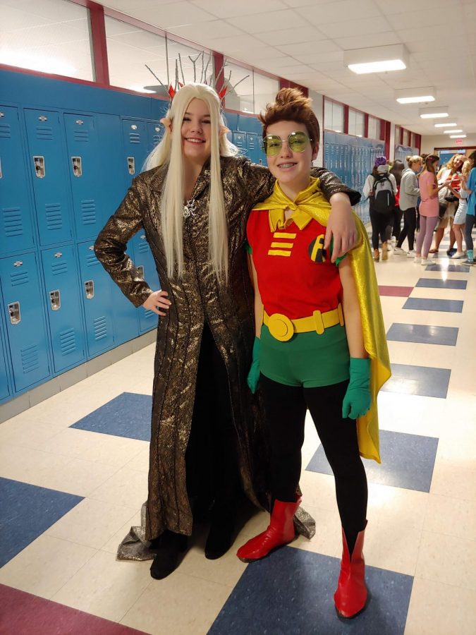 Audrey Kiarsis and Linnea Schenker personify what is great about Character Day (Spirit Week 2018).