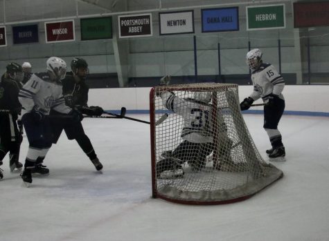 Generals Goalie Finn Brophy makes a save versus Pentucket, December 30th 2019. 