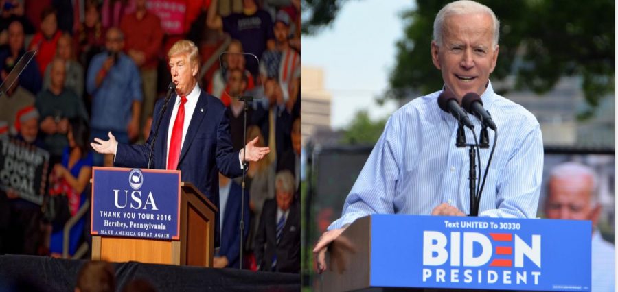 Trump+and+Biden+as+Election+Day+gets+closer.+