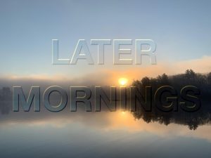 Lost Lake in Groton Wood reflects the later sunrises that will occur with permanent daylight savings time