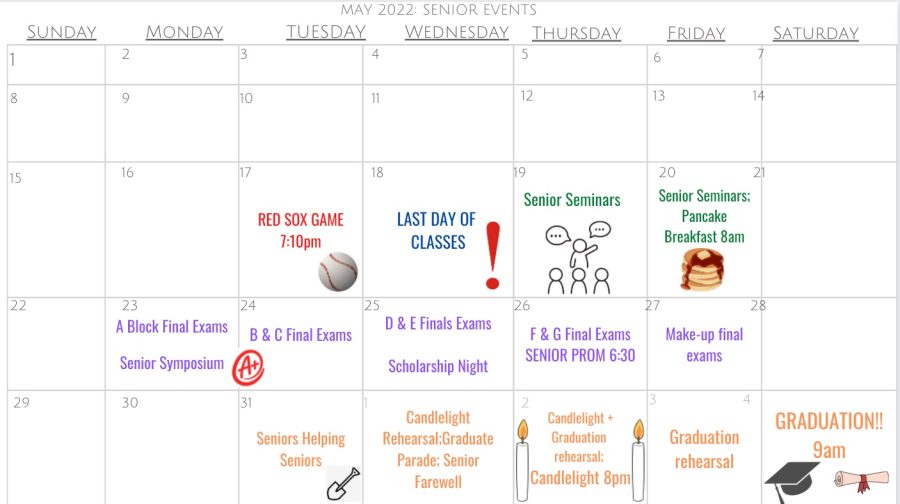 Senior Events Calendar