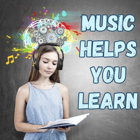 Listening to music has been shown to help students retain knowledge. 