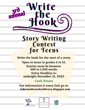 HW Library’s Write the Hook Contest Opens
