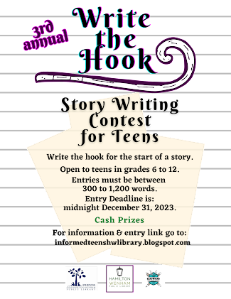 HW Library's Write the Hook Contest Opens