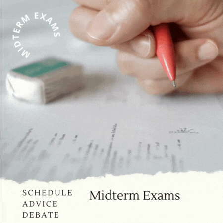 Students can review the midterm schedule, get study advice, and explore the debate over whether midterms should continue in the future. 