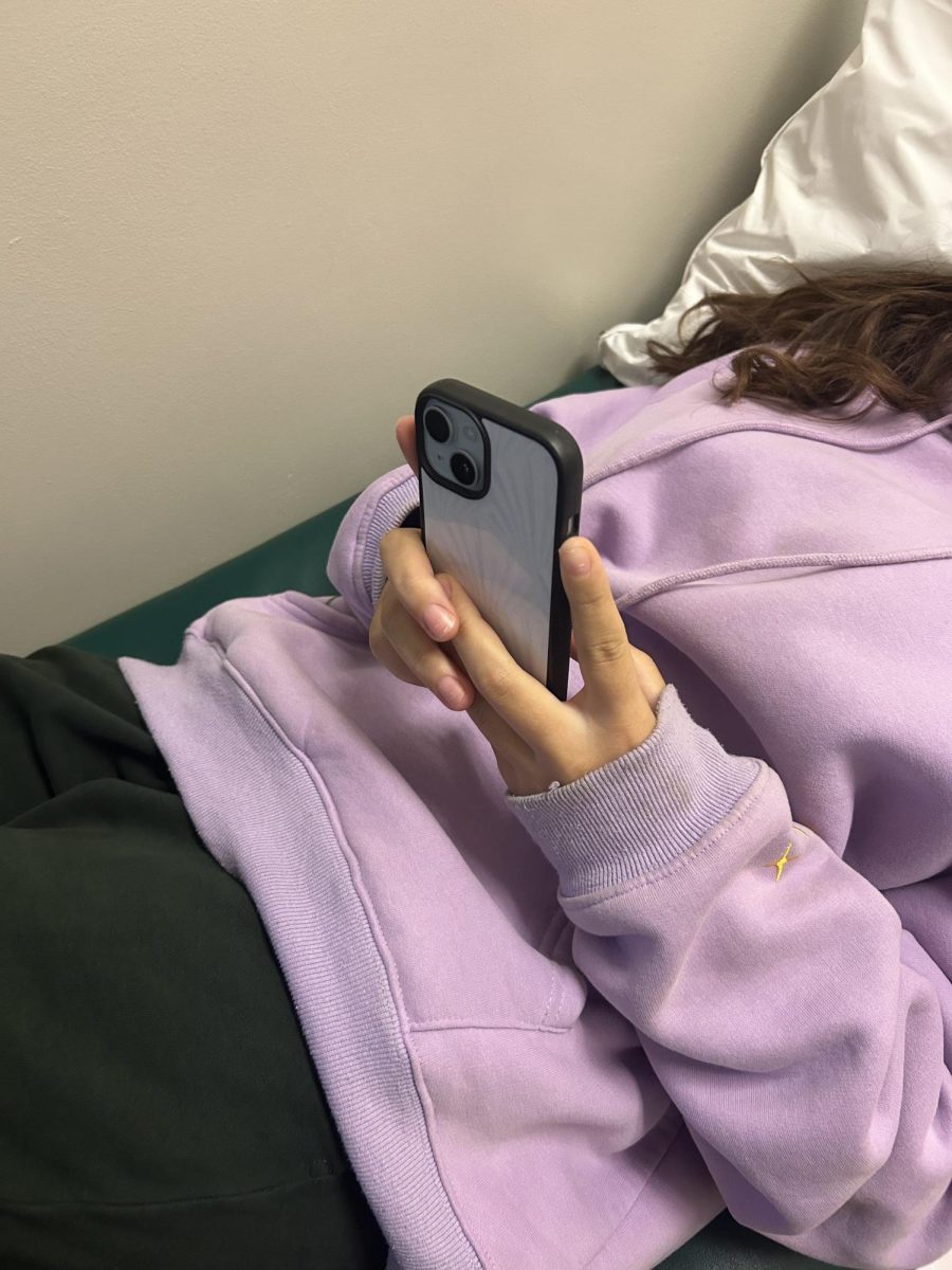 Teenagers are often accused of being addicted to their phones. 